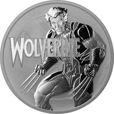 Silbermünze Tuvalu Wolverine 1 Unze 2021